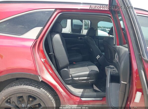5XYRKDLF1MG030939 2021 KIA SORENTO Red Widok naklejki z numerem VIN