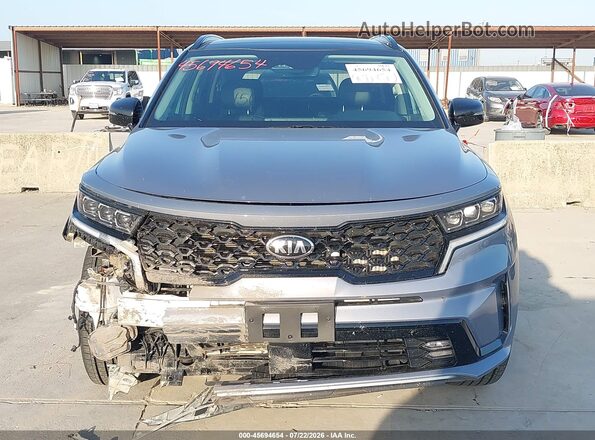 5XYRKDLF1MG045604 2021 KIA SORENTO Gray ხელსაწყოთა პანელის ხედი