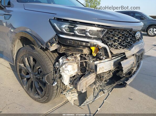 5XYRKDLF1MG045604 2021 KIA SORENTO Gray წინა ხედი