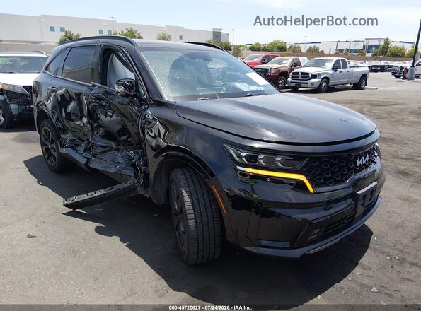 5XYRKDLF1NG074313 2022 KIA SORENTO Black Vista interior trasera