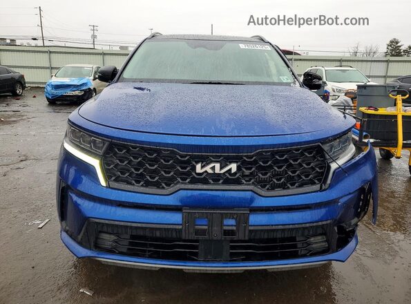 5XYRKDLF2NG160391 2022 KIA SORENTO Blue წინა ხედი