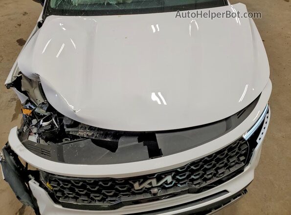 5XYRKDLF2PG198786 2023 KIA SORENTO White Շարժիչի բաժամունքի տեսք