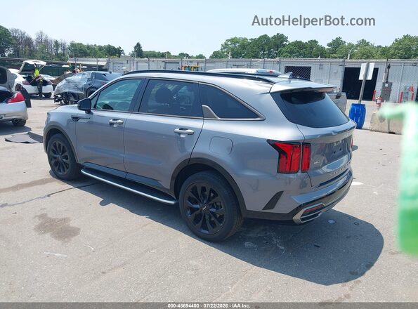 5XYRKDLF4NG097052 2022 KIA SORENTO Blue Trasero izquierdo