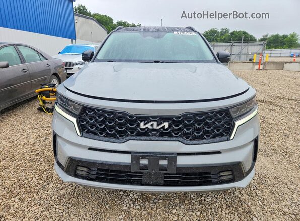5XYRKDLF4PG162291 2023 KIA SORENTO Gray Widok z przodu