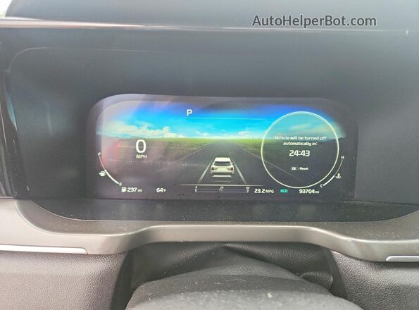 5XYRKDLF4PG162291 2023 KIA SORENTO Gray Widok zestawu wskaźników