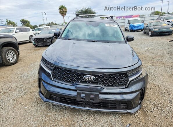 5XYRKDLF5MG040728 2021 KIA SORENTO Gray წინა ხედი