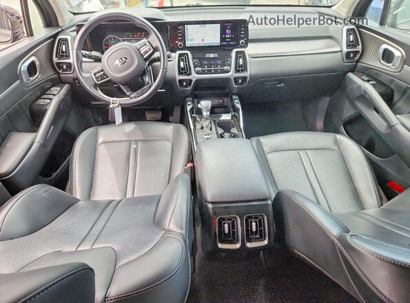 5XYRKDLF5MG040728 2021 KIA SORENTO Gray წინა პანელის ხედი