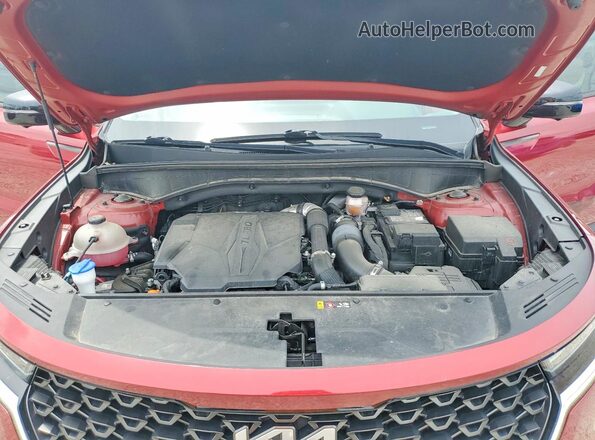 5XYRKDLF5PG214964 2023 KIA SORENTO Red Շարժիչի բաժամունքի տեսք