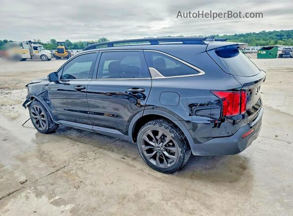 5XYRKDLF7MG016334 2021 KIA SORENTO Black Rear left