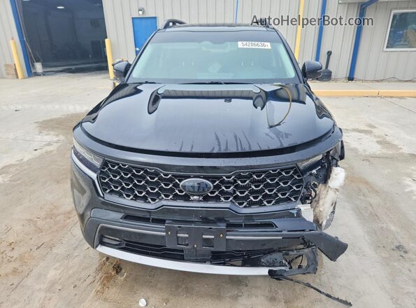 5XYRKDLF7MG016334 2021 KIA SORENTO Black Front view