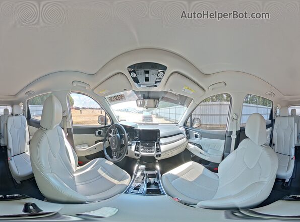 5XYRKDLF7MG057272 2021 KIA SORENTO White 360 interior view