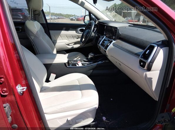 5XYRKDLF8MG017962 2021 KIA SORENTO Red Вид салону спереду