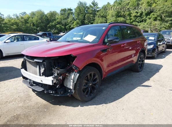 5XYRKDLF8MG017962 2021 KIA SORENTO Red Передня ліва чверть