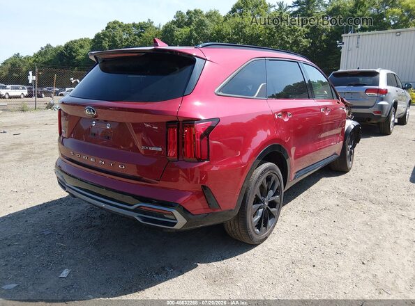 5XYRKDLF8MG017962 2021 KIA SORENTO Red Задня права чверть
