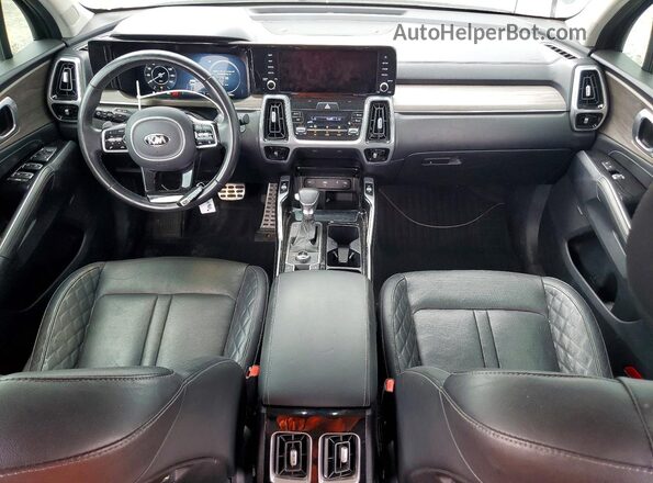 5XYRKDLF8MG036642 2021 KIA SORENTO Зеленый Вид панели приборов