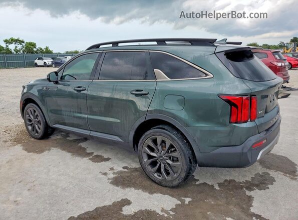 5XYRKDLF8MG036642 2021 KIA SORENTO Зеленый Задняя левая четверть