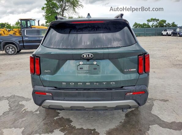 5XYRKDLF8MG036642 2021 KIA SORENTO Зеленый Вид сзади