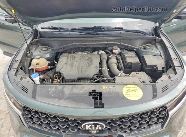 5XYRKDLF8MG036642 2021 KIA SORENTO Зеленый Вид подкапотного пространства