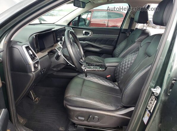 5XYRKDLF8MG036642 2021 KIA SORENTO Зеленый Вид салона спереди