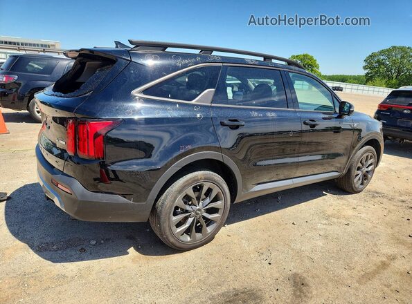 5XYRKDLF9MG057757 2021 KIA SORENTO Black უკანა მარჯვენა