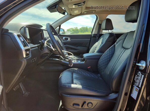 5XYRKDLF9MG057757 2021 KIA SORENTO Black წინა სალონის ხედი