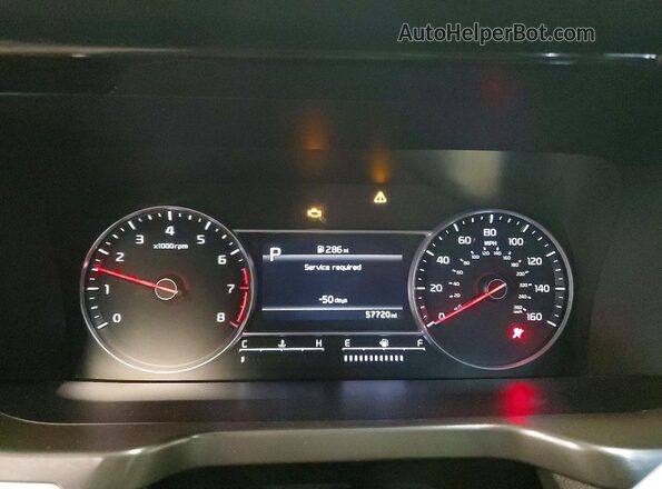 5XYRKDLFXMG050557 2021 KIA SORENTO White Widok zestawu wskaźników
