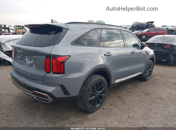 5XYRKDLFXNG081387 2022 KIA SORENTO Gray Trasero derecho