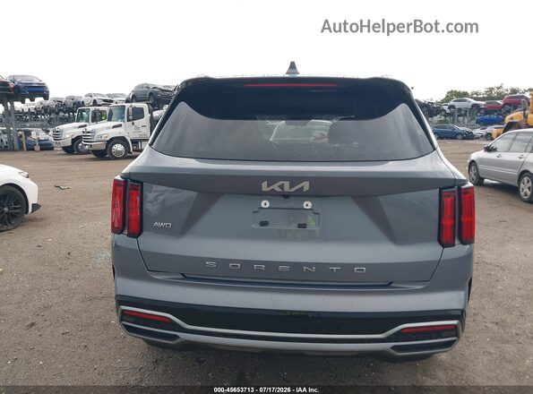 5XYRKDLFXNG081387 2022 KIA SORENTO Gray 