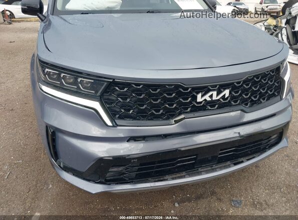 5XYRKDLFXNG081387 2022 KIA SORENTO Gray Vista frontal