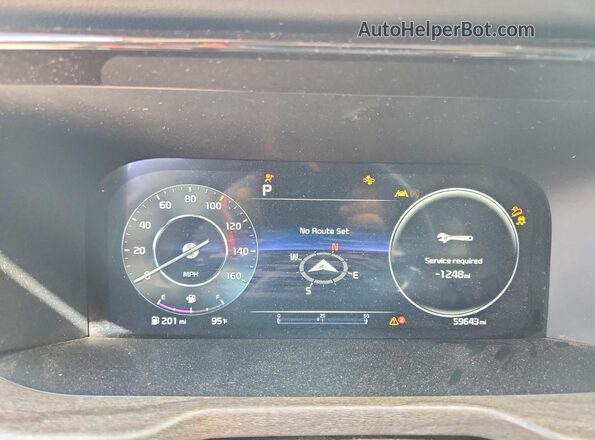 5XYRKDLFXPG167138 2023 KIA SORENTO Black ხელსაწყოთა პანელის ხედი