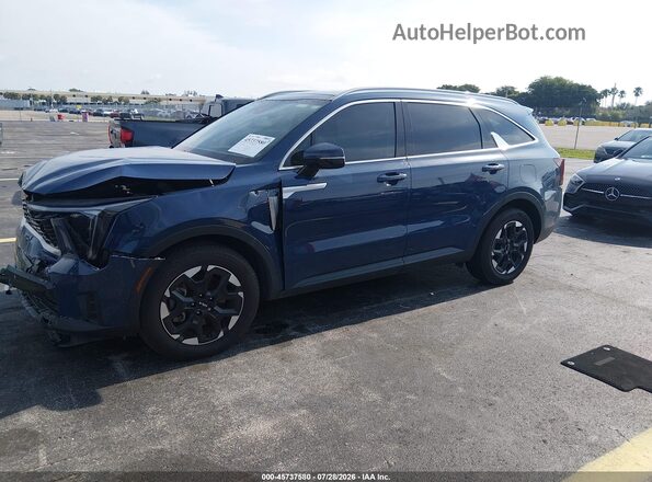 5XYRL4JC0RG282016 2024 KIA SORENTO Blue წინა მარცხენა ხედი სამი მეოთხედიდან