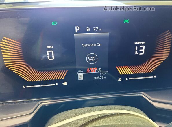 5XYRL4JC2RG273883 2024 KIA SORENTO Black ხელსაწყოთა პანელის ხედი