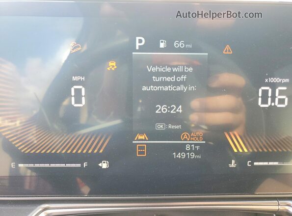 5XYRL4JC2SG332713 2025 KIA SORENTO Blue Вид щитка приладів