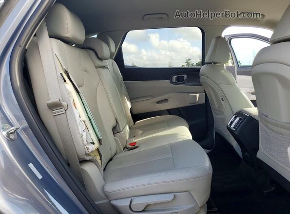 5XYRL4JC2SG332713 2025 KIA SORENTO Blue Вид задньої частини салону