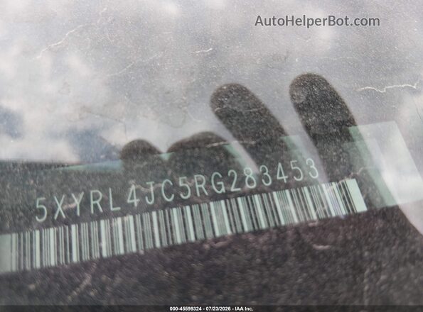 5XYRL4JC5RG283453 2024 KIA SORENTO Gray ძრავის განყოფილების ხედი