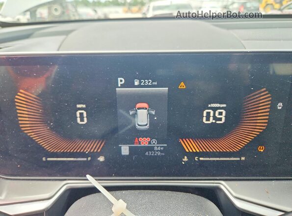 5XYRL4JC8RG276013 2024 KIA SORENTO Gray Widok zestawu wskaźników