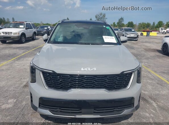5XYRL4JC8SG375551 2025 KIA SORENTO Gray ხელსაწყოთა პანელის ხედი