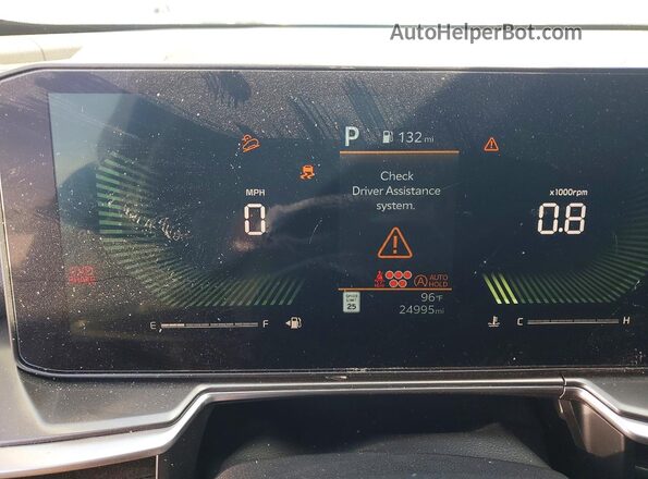 5XYRL4JC9SG323264 2025 KIA SORENTO Gray ხელსაწყოთა პანელის ხედი
