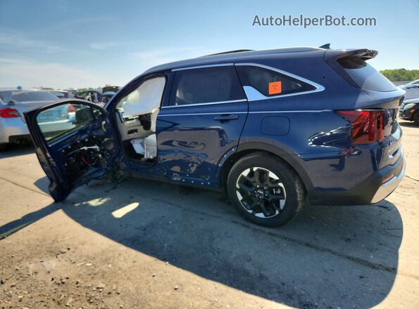 5XYRL4JC9SG334541 2025 KIA SORENTO Blue Trasero izquierdo