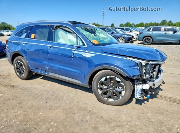 5XYRL4JC9SG334541 2025 KIA SORENTO Blue Delantero derecho
