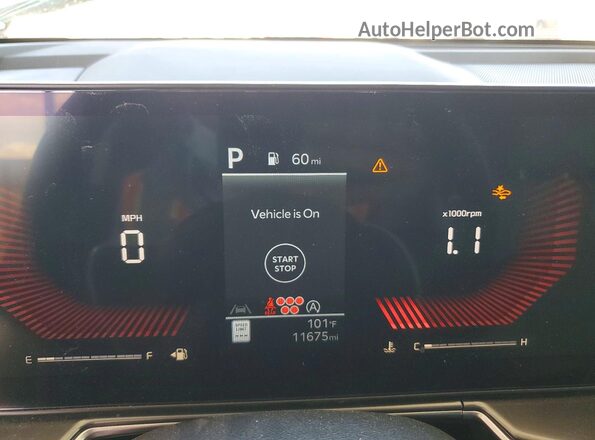 5XYRL4JC9SG346415 2025 KIA SORENTO Charcoal ხელსაწყოთა პანელის ხედი
