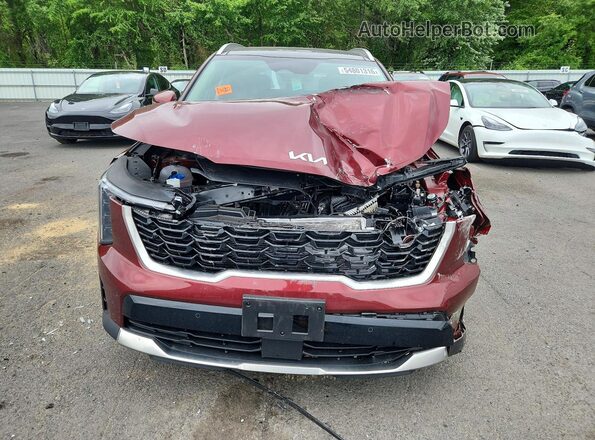 5XYRL4JC9SG388812 2025 KIA SORENTO Maroon Vista frontal