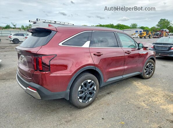 5XYRL4JC9SG388812 2025 KIA SORENTO Maroon Trasero derecho