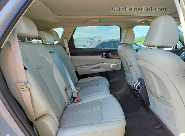 5XYRL4JCXSG314296 2025 KIA SORENTO Gray უკანა სალონის ხედი