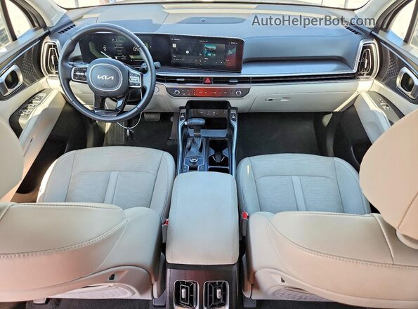 5XYRL4JCXSG314296 2025 KIA SORENTO Gray წინა პანელის ხედი