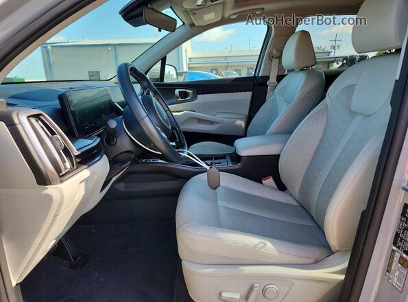 5XYRL4JCXSG314296 2025 KIA SORENTO Gray წინა სალონის ხედი