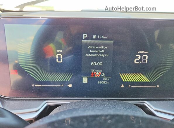 5XYRL4JCXSG314296 2025 KIA SORENTO Gray ხელსაწყოთა პანელის ხედი