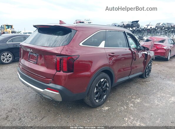 5XYRL4JCXSG358816 2025 KIA SORENTO Red Tył prawy