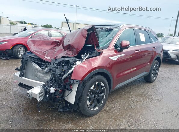 5XYRL4JCXSG358816 2025 KIA SORENTO Red Przód lewy