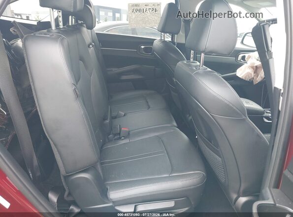 5XYRL4JCXSG358816 2025 KIA SORENTO Red Widok naklejki z numerem VIN
